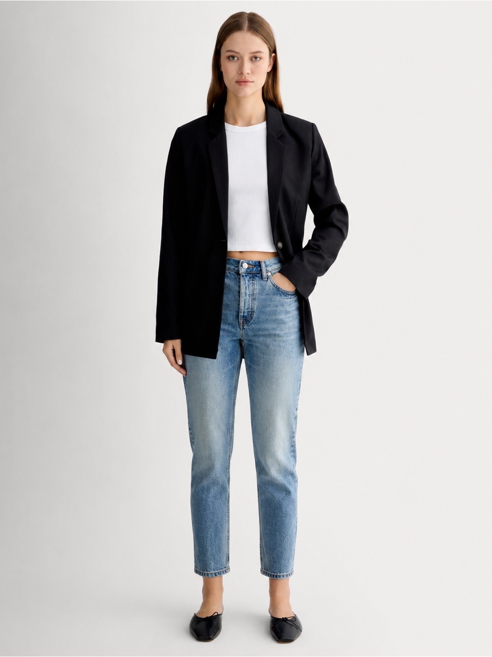 Everlane High Rise Women’s Jeans in Light Blue Wash